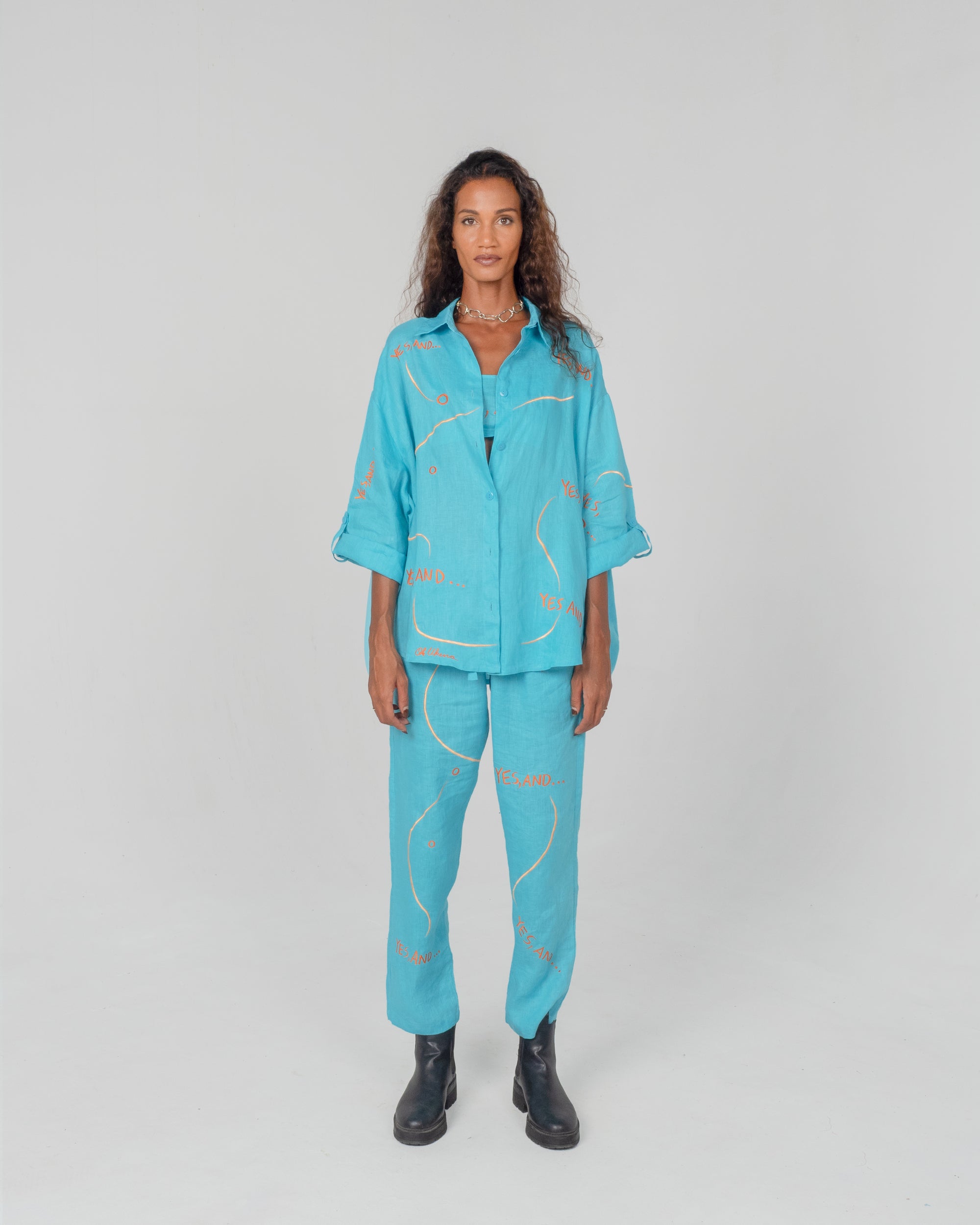 UKENA YES, AND... Modular Unisex Linen Set