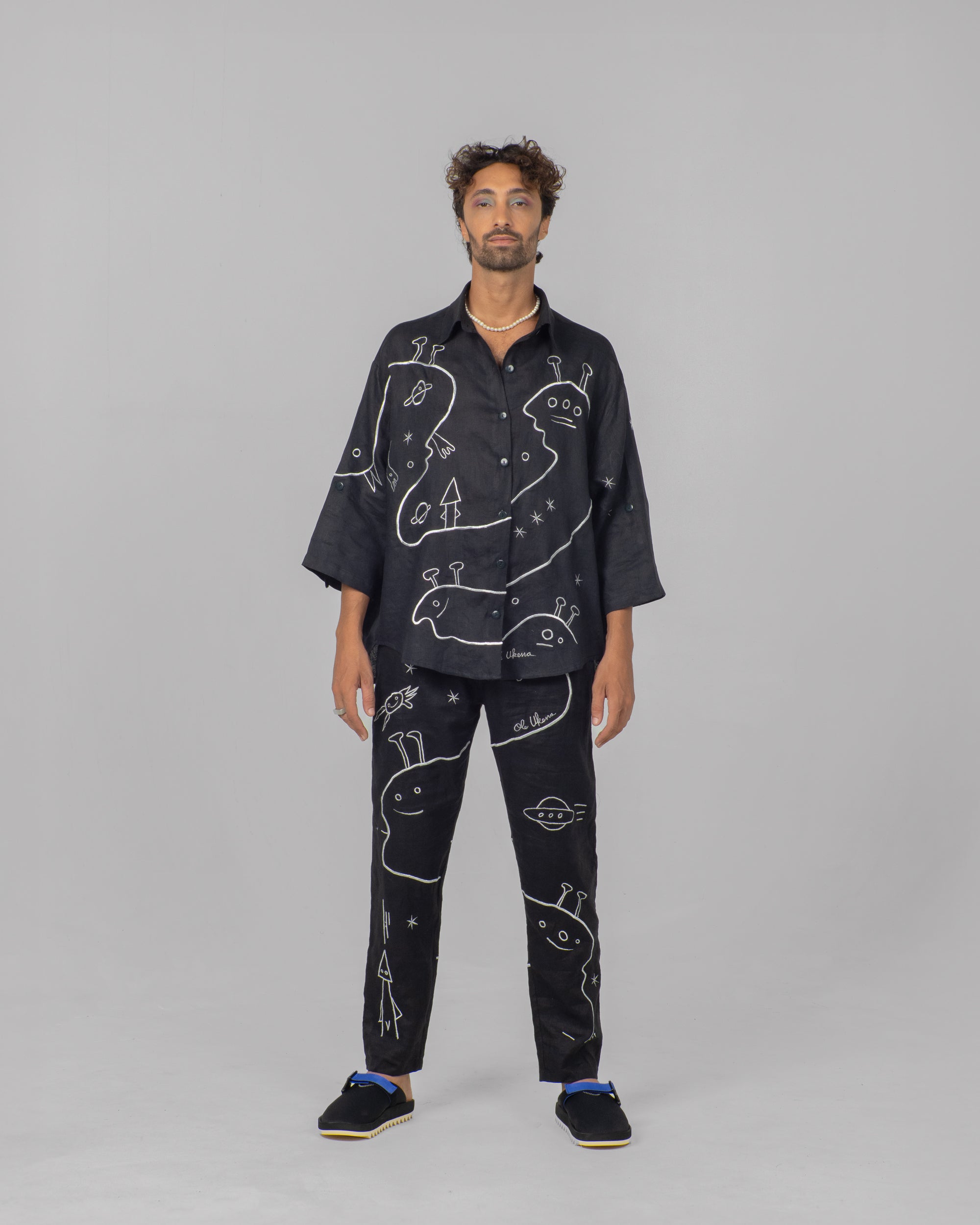 SPACE COOKIE Modular Unisex Linen Set