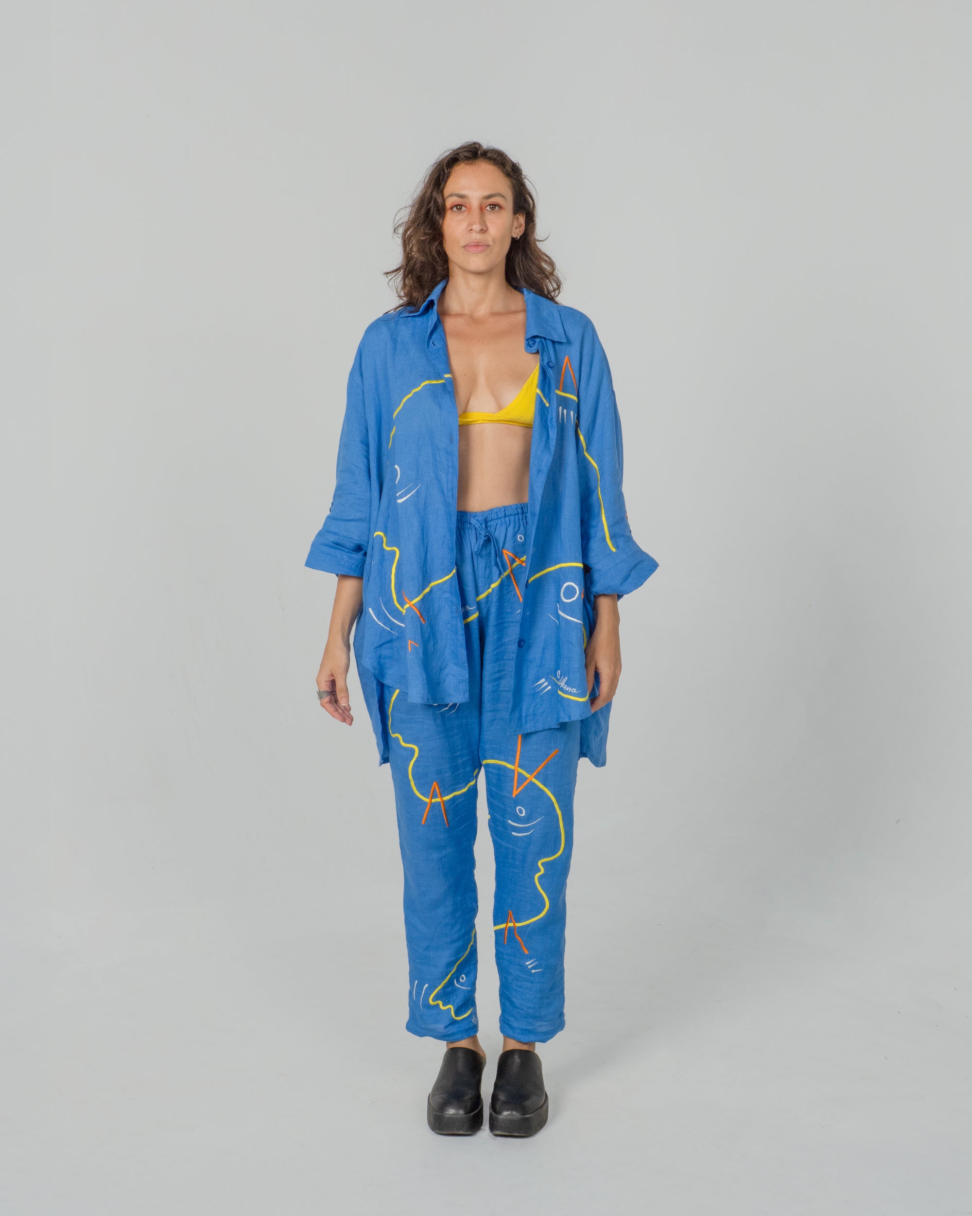 INDIGO ABDUCTION Modular Unisex Linen Set