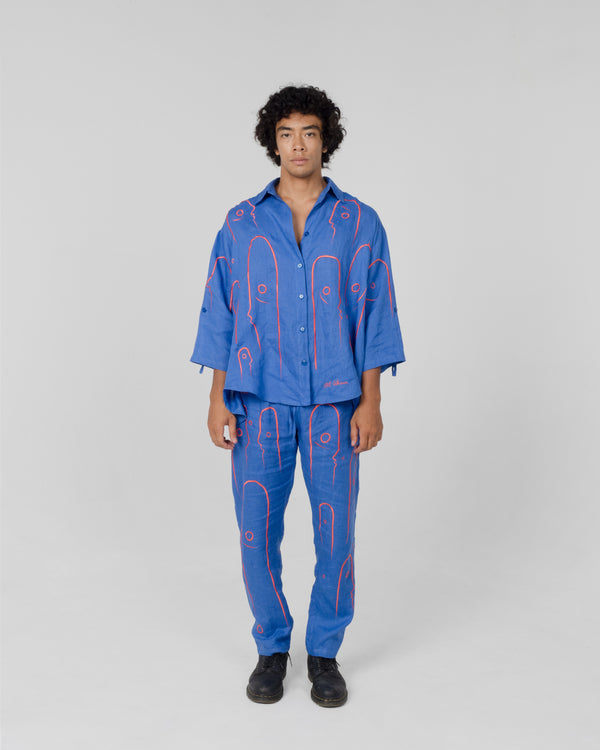 ONCE ON A BLUE MOON Modular Unisex Linen Set