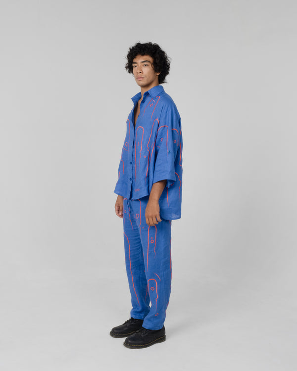ONCE ON A BLUE MOON Modular Unisex Linen Set