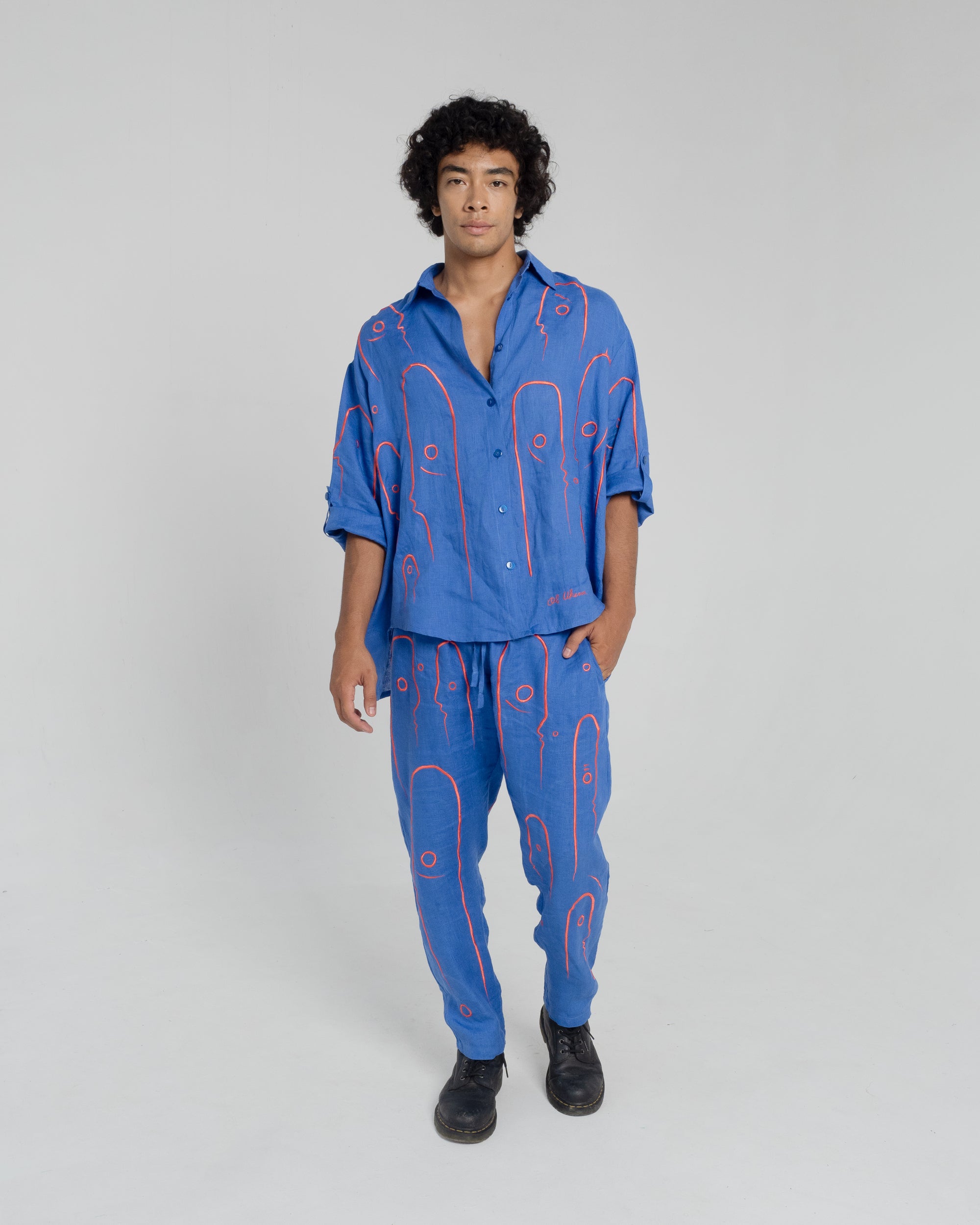 ONCE ON A BLUE MOON Modular Unisex Linen Set