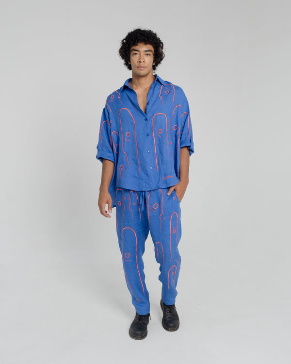 ONCE ON A BLUE MOON Modular Unisex Linen Set