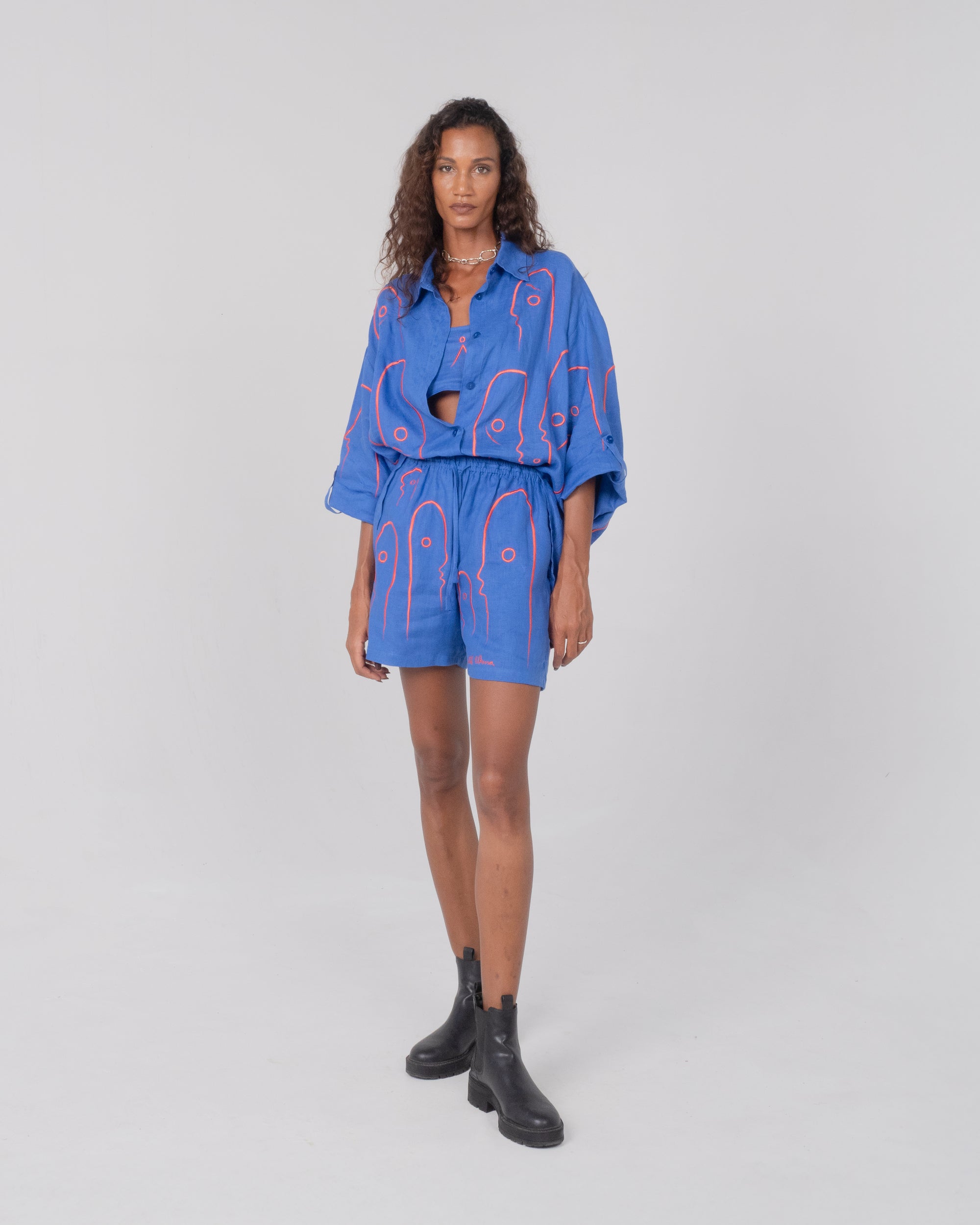 ONCE ON A BLUE MOON Modular Unisex Linen Set