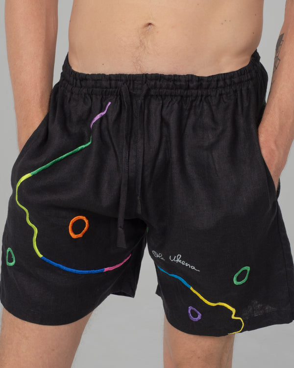 BLACK RAINBOW Modular Unisex Linen Set