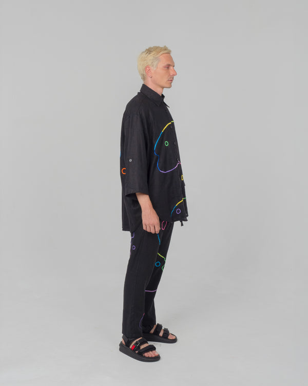 BLACK RAINBOW Modular Unisex Linen Set