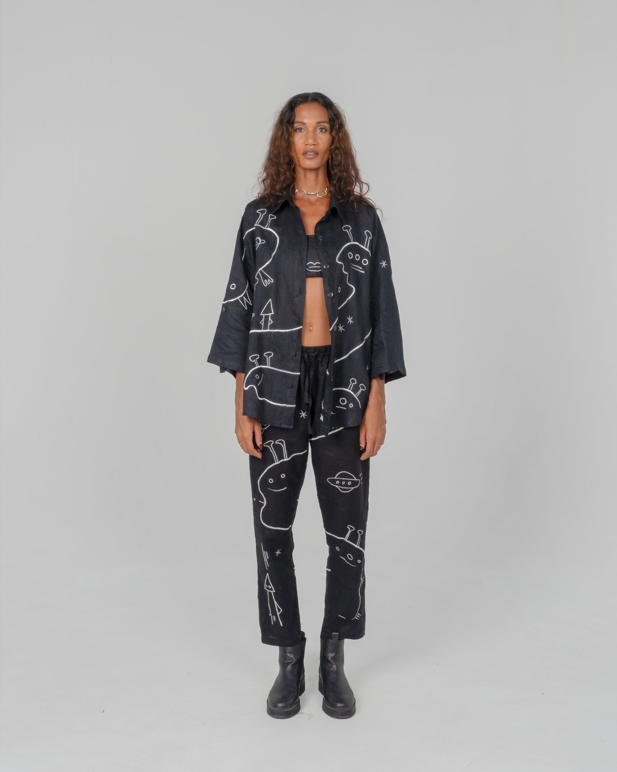 SPACE COOKIE Modular Unisex Linen Set