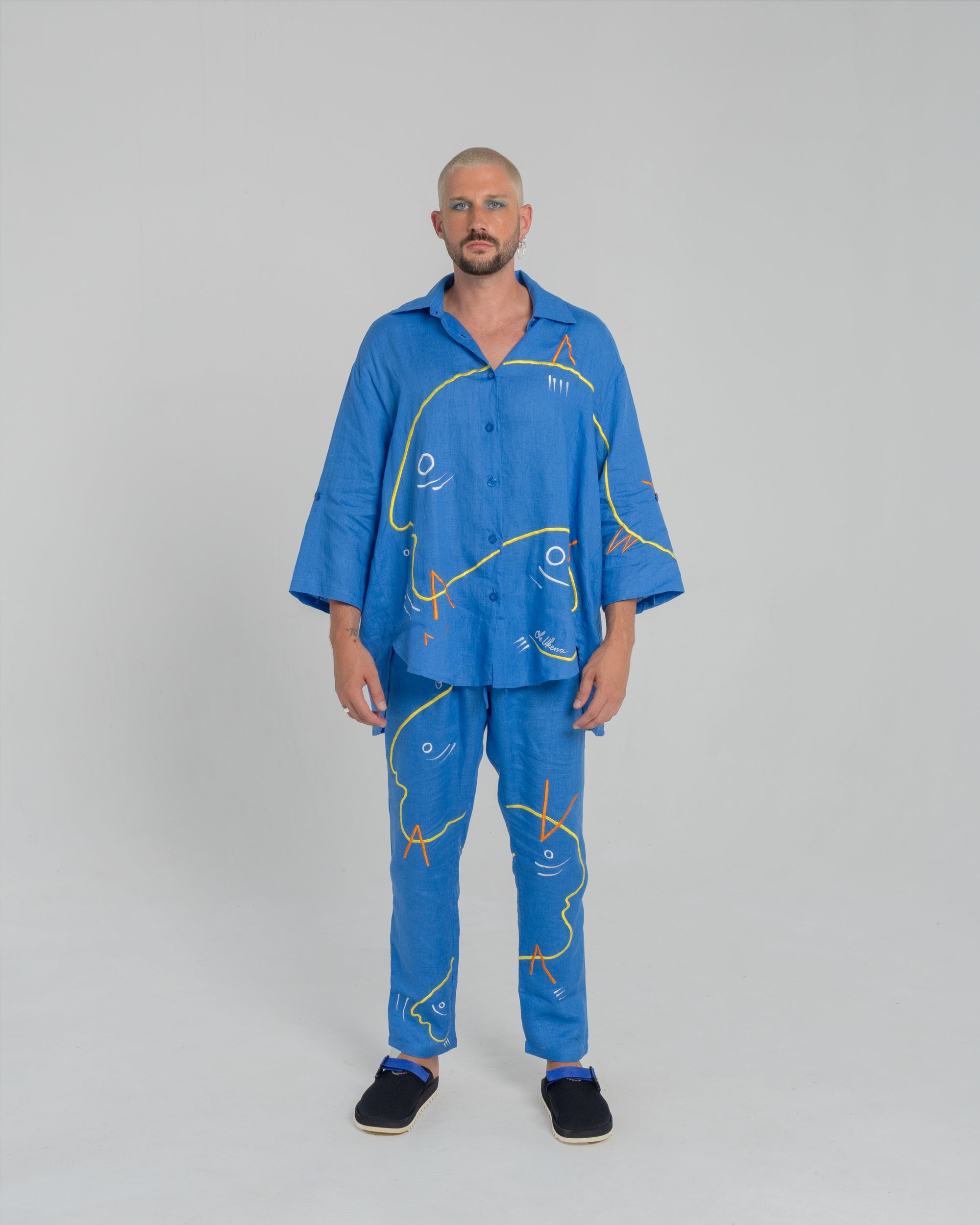 INDIGO ABDUCTION Modular Unisex Linen Set