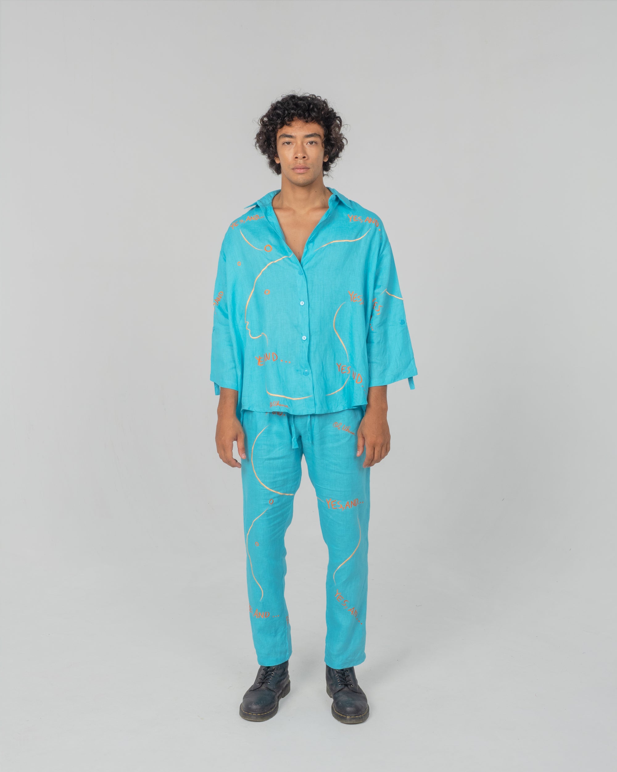 UKENA YES, AND... Modular Unisex Linen Set