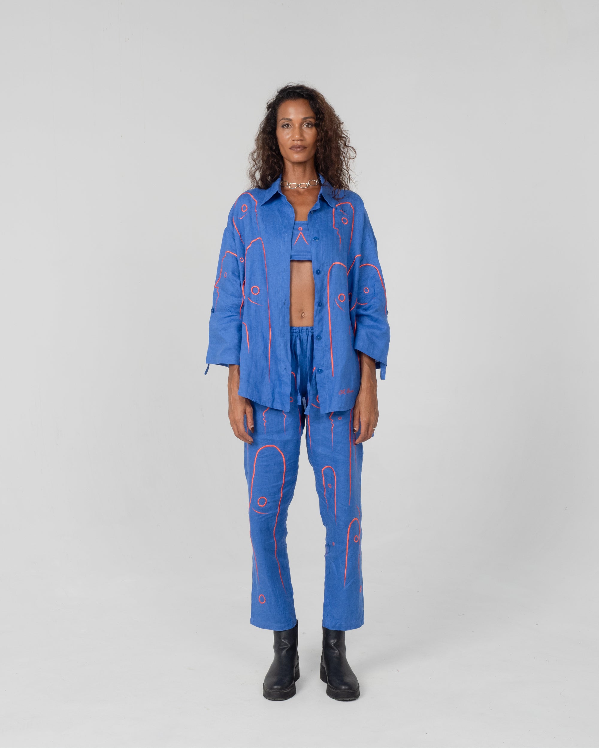 ONCE ON A BLUE MOON Modular Unisex Linen Set