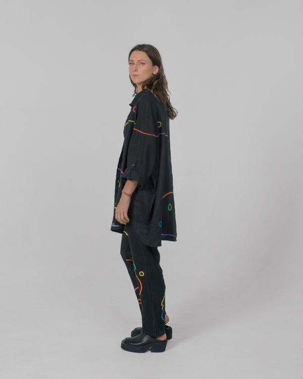 BLACK RAINBOW Modular Unisex Linen Set