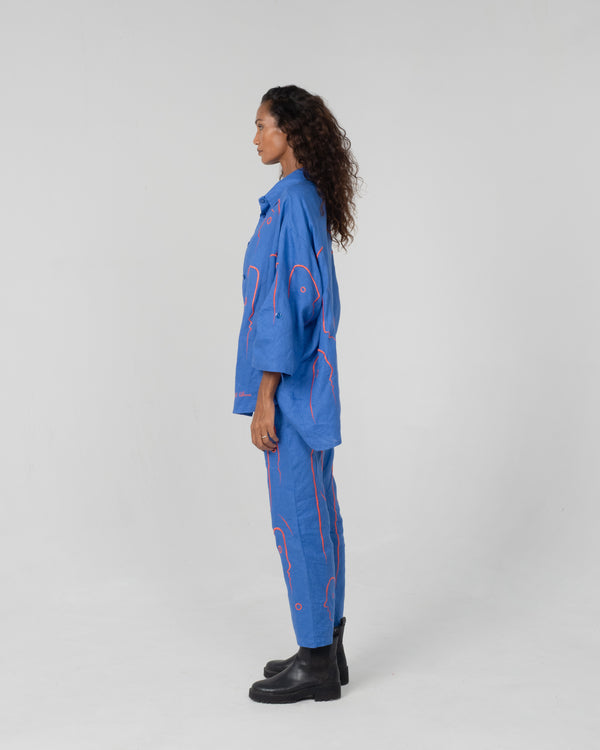 ONCE ON A BLUE MOON Modular Unisex Linen Set