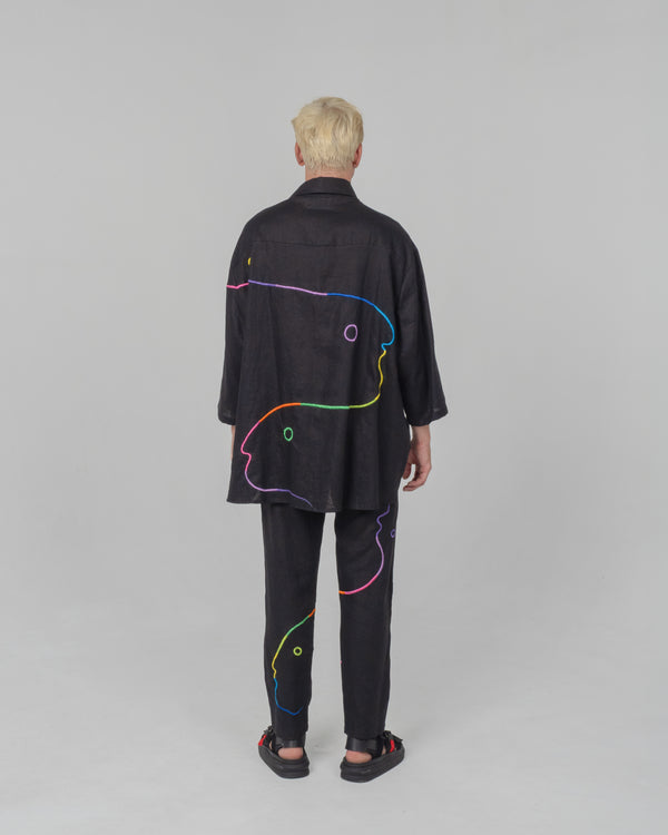BLACK RAINBOW Modular Unisex Linen Set