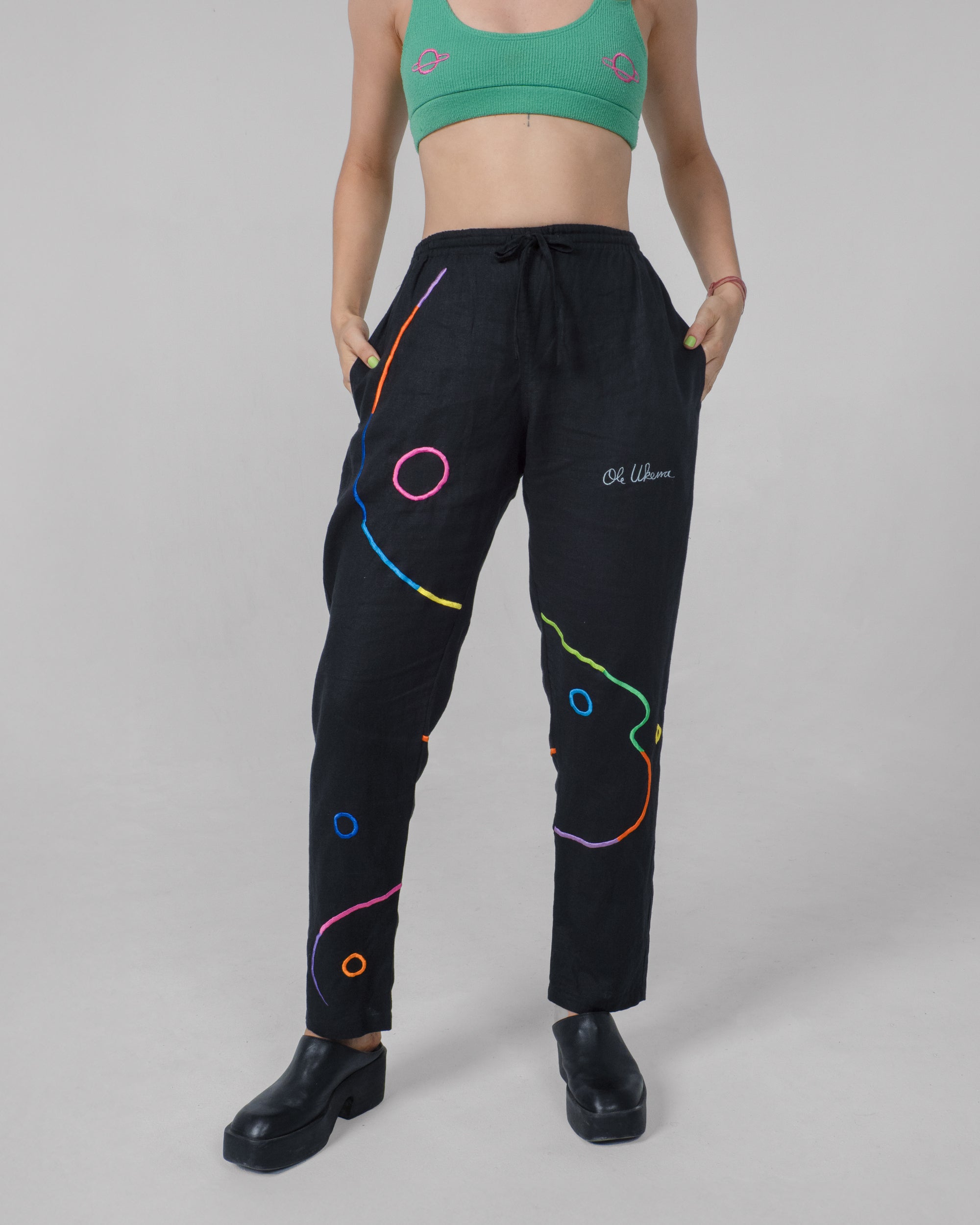 BLACK RAINBOW Modular Unisex Linen Set