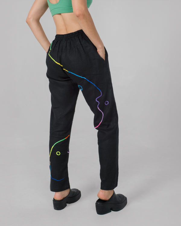 BLACK RAINBOW Modular Unisex Linen Set