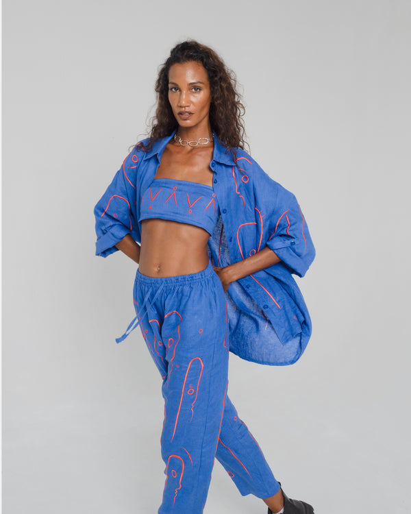 ONCE ON A BLUE MOON Modular Unisex Linen Set