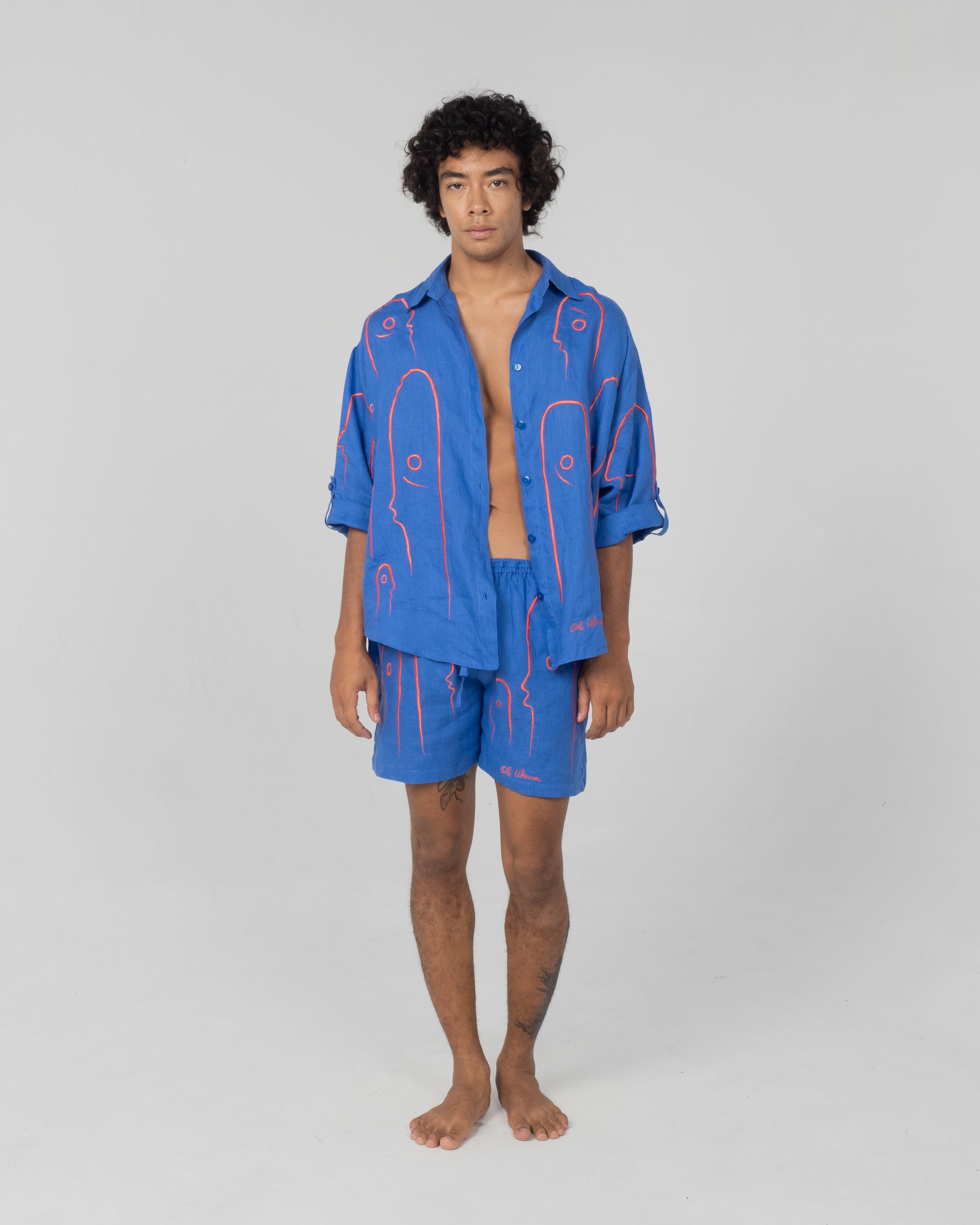 ONCE ON A BLUE MOON Modular Unisex Linen Set