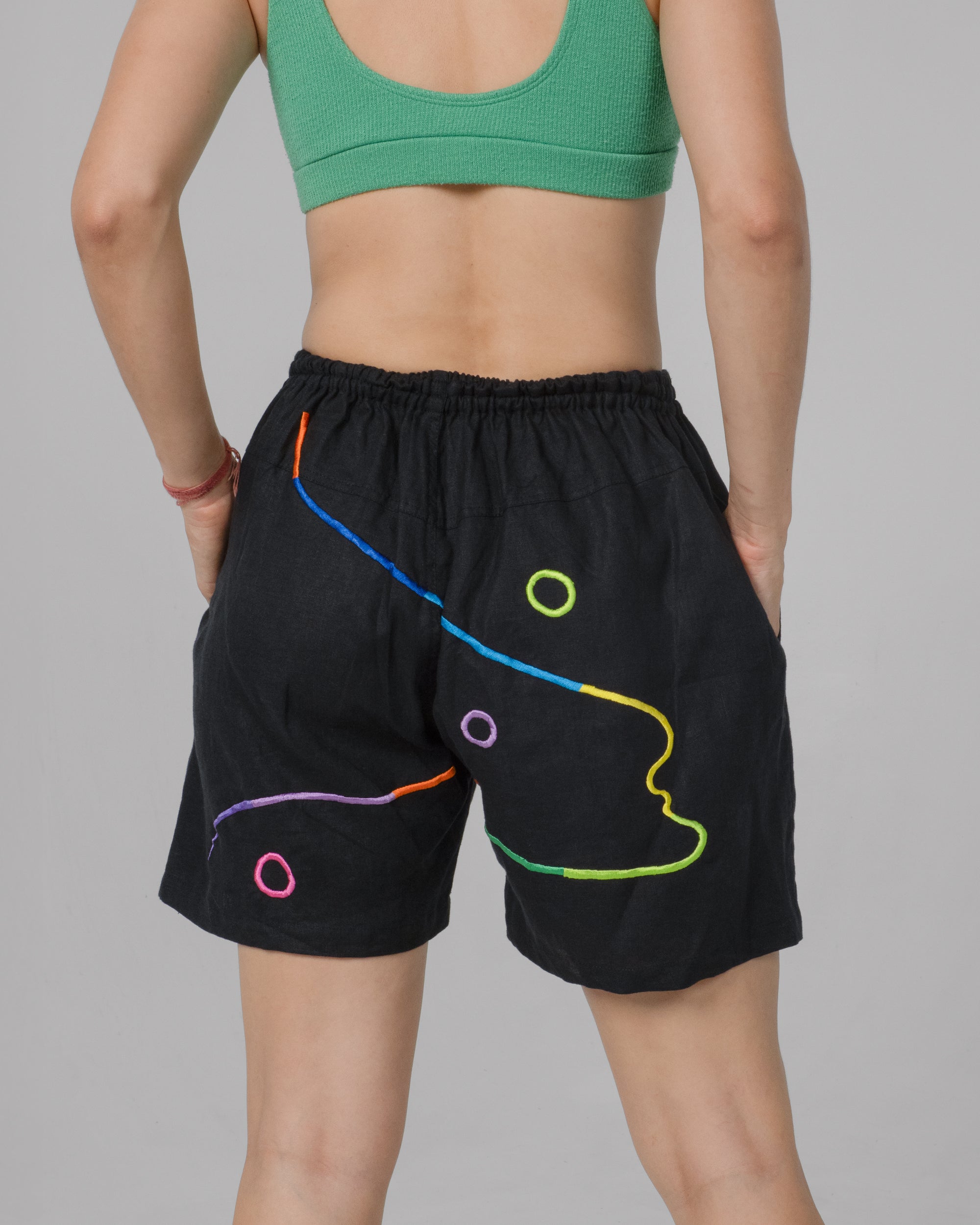 BLACK RAINBOW Modular Unisex Linen Set