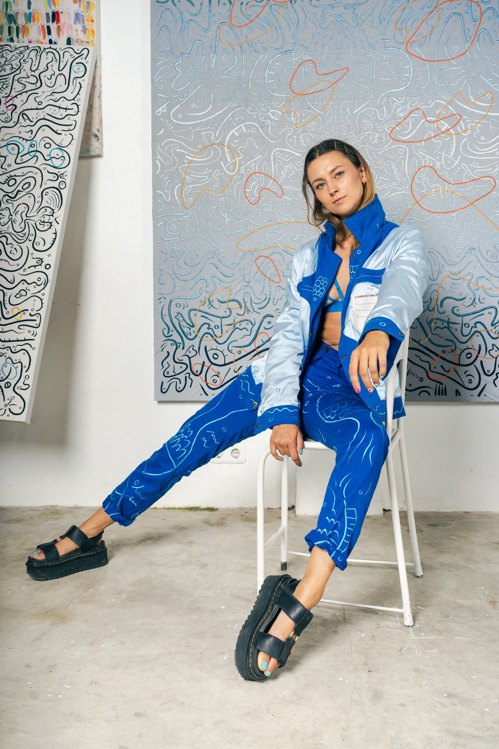 FISH & SHITS Reversible Unisex Artist Jacket