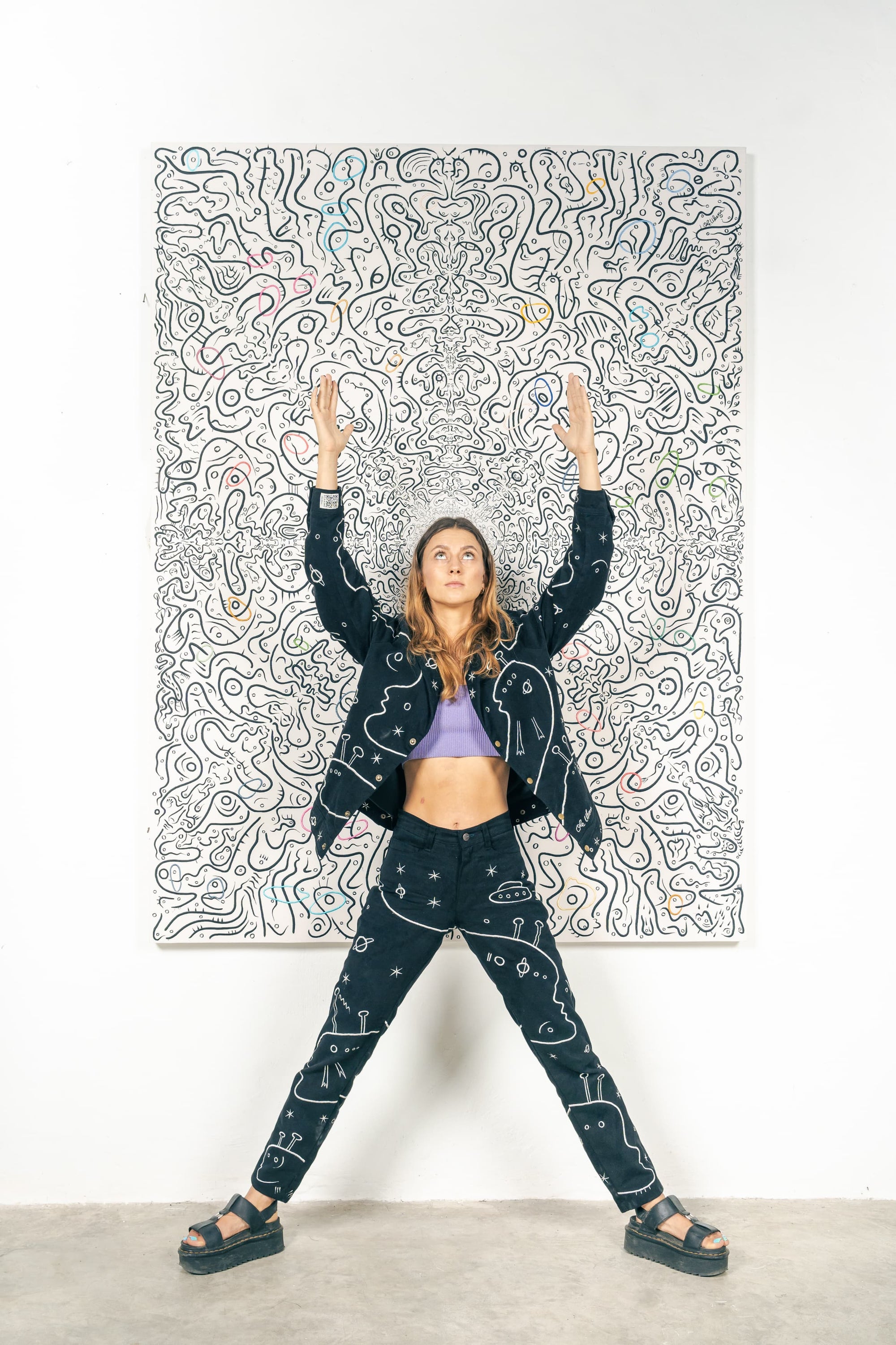 SPACE COOKIE Reversible Unisex Artist Jacket