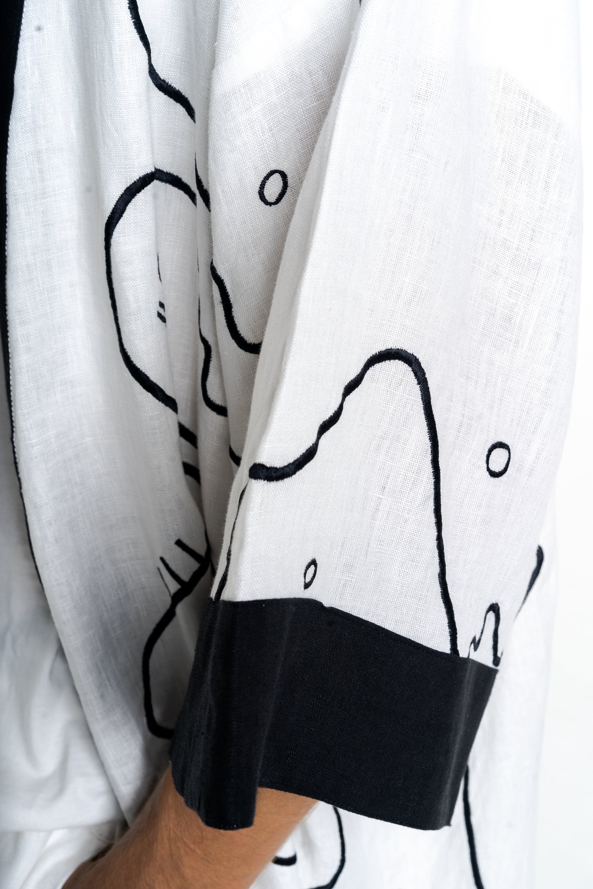 WHITE WORMHOLE Modular Unisex Kimono Set