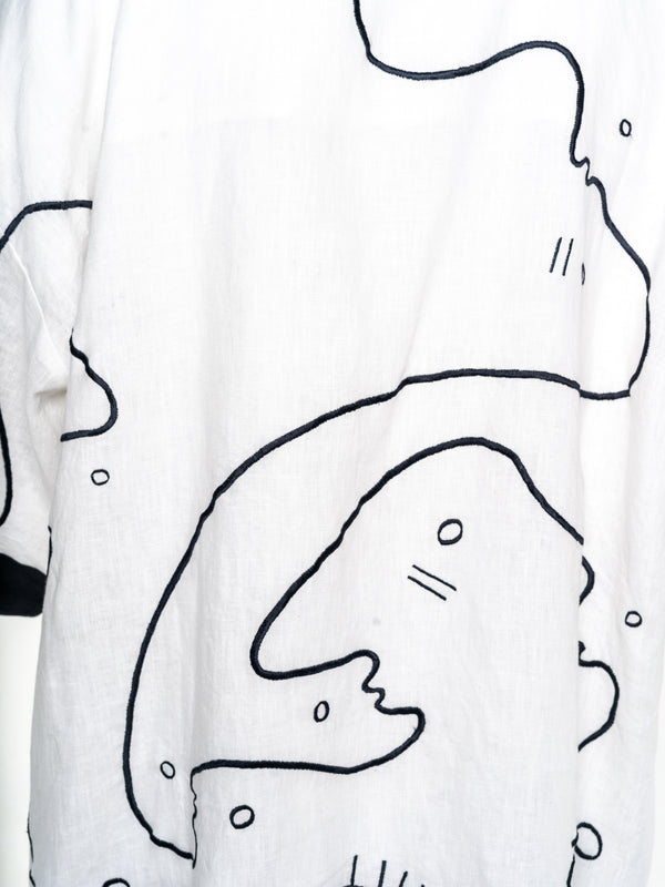 WHITE WORMHOLE Modular Unisex Kimono Set