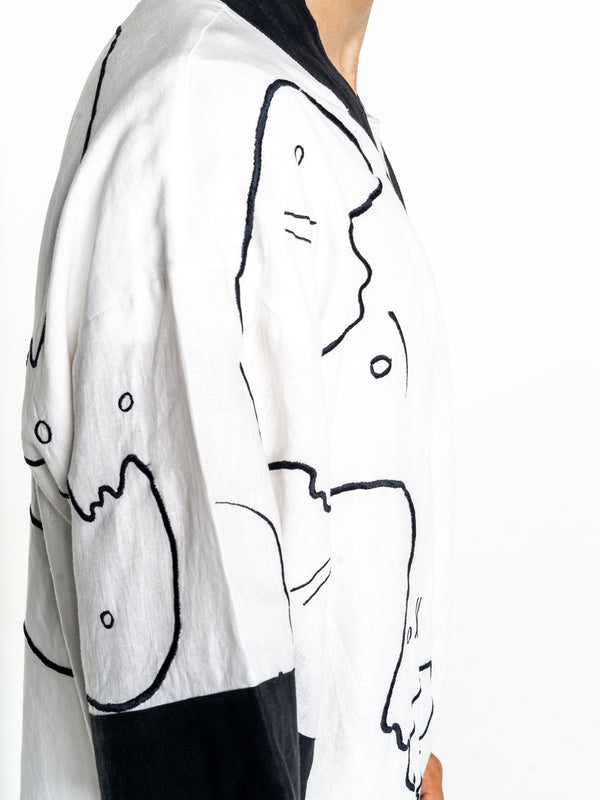 WHITE WORMHOLE Modular Unisex Kimono Set