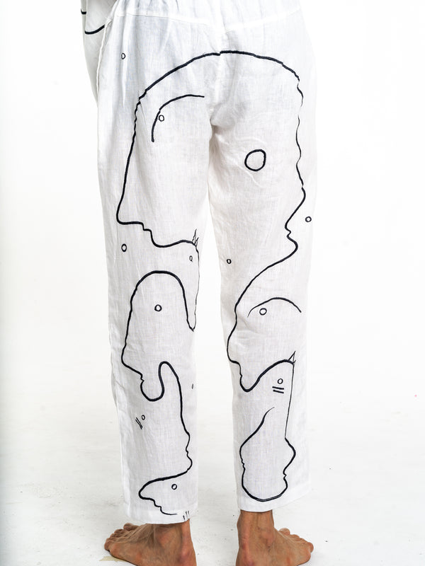 WHITE WORMHOLE Modular Unisex Kimono Set