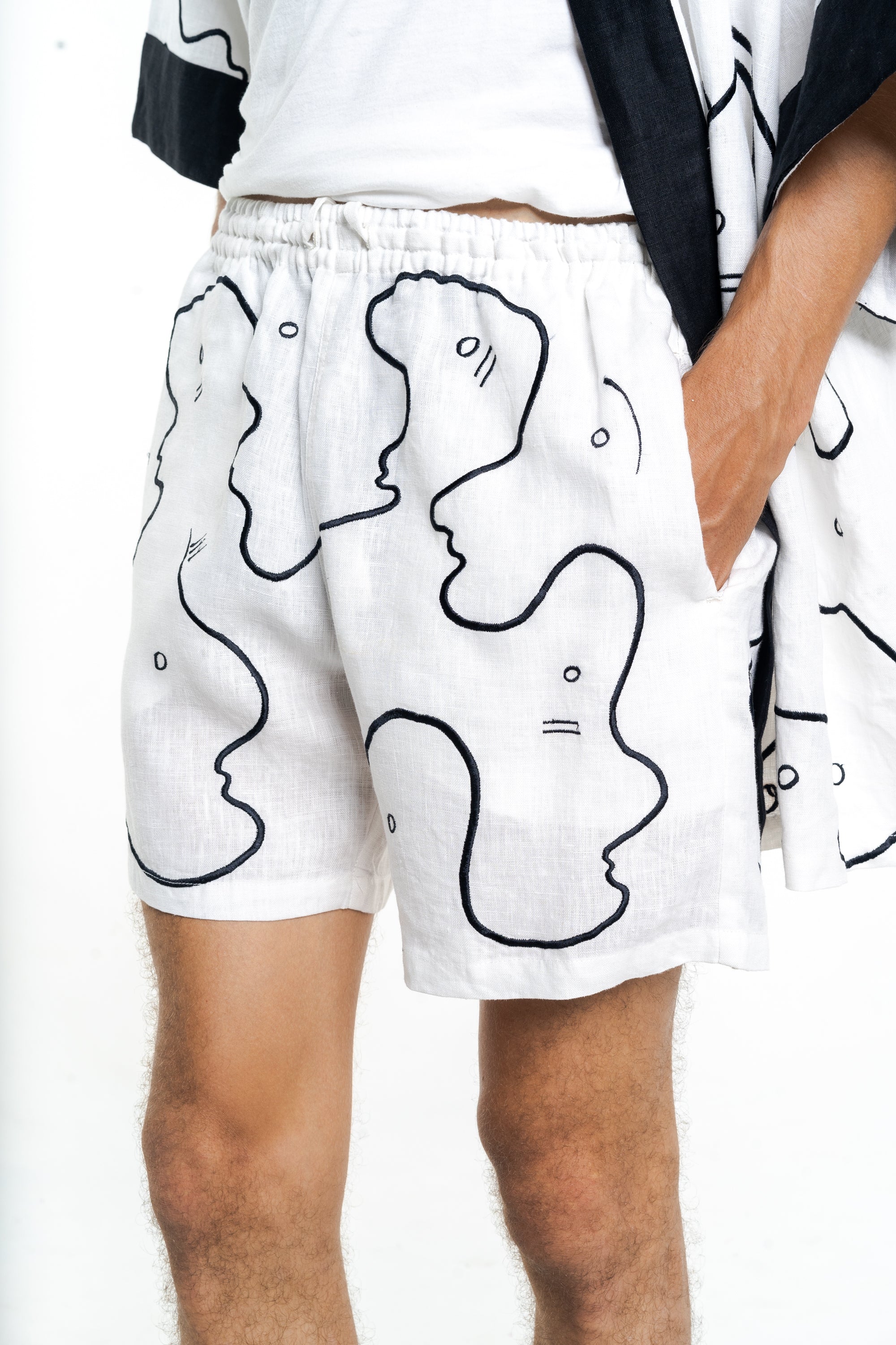 WHITE WORMHOLE Modular Unisex Kimono Set