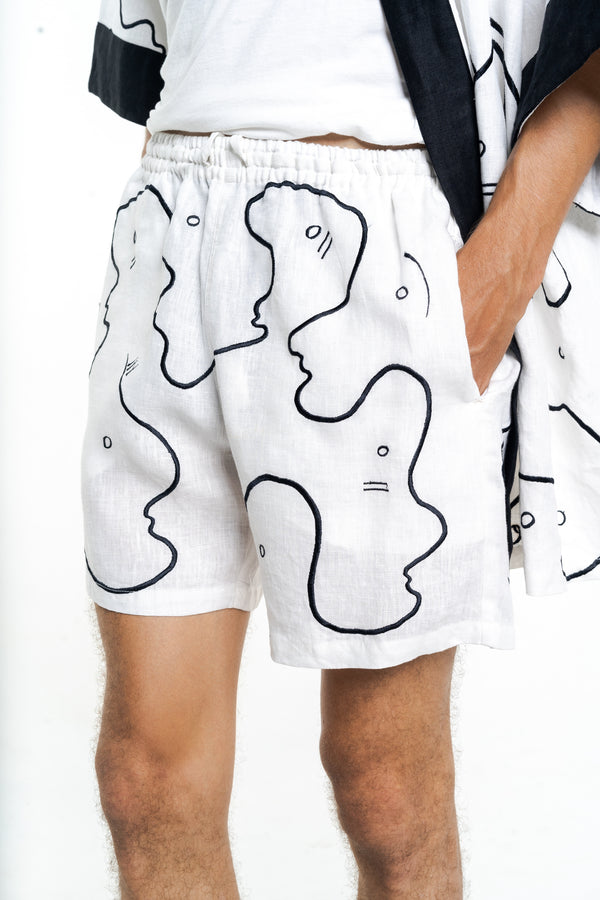 WHITE WORMHOLE Modular Unisex Kimono Set