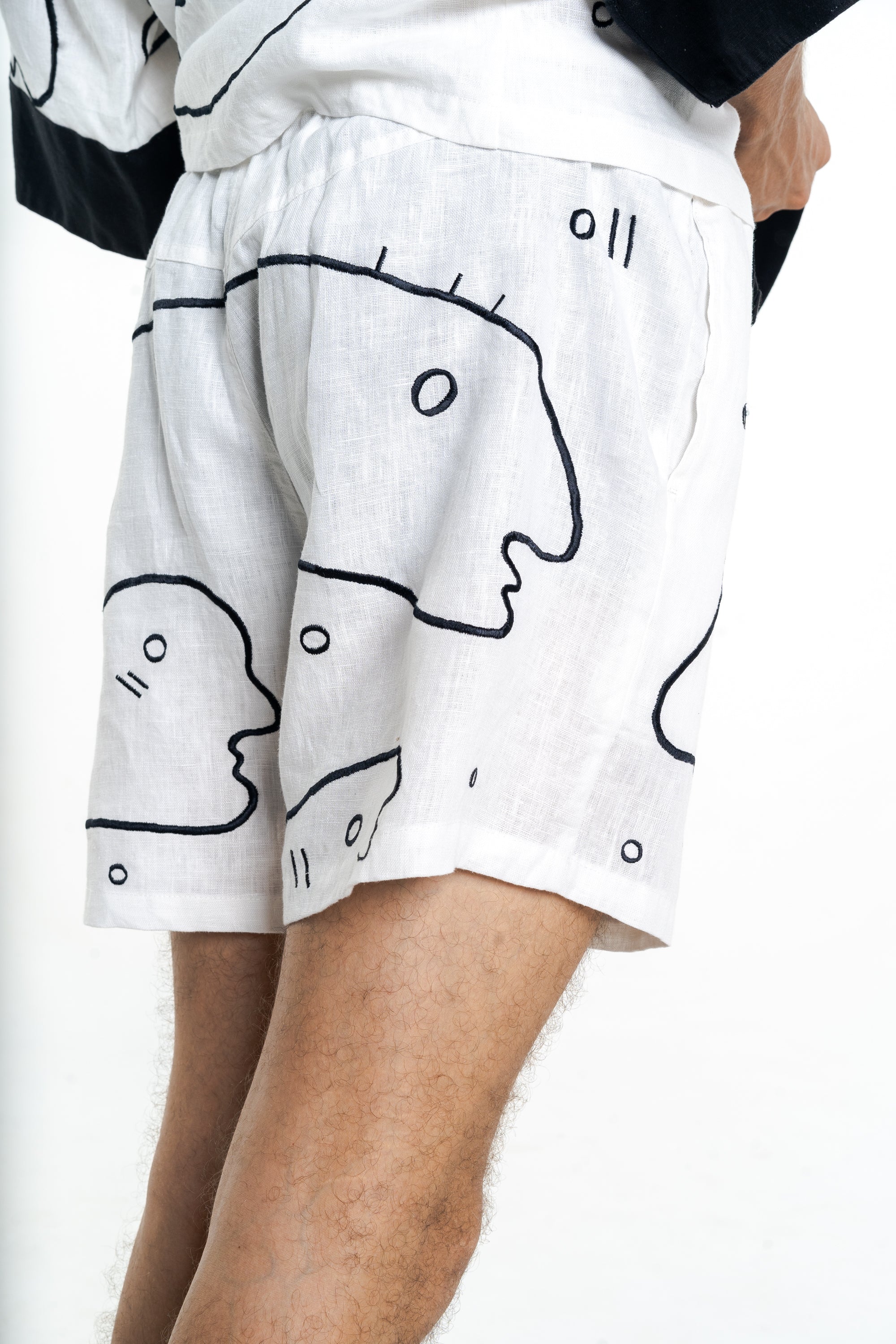 WHITE WORMHOLE Modular Unisex Kimono Set