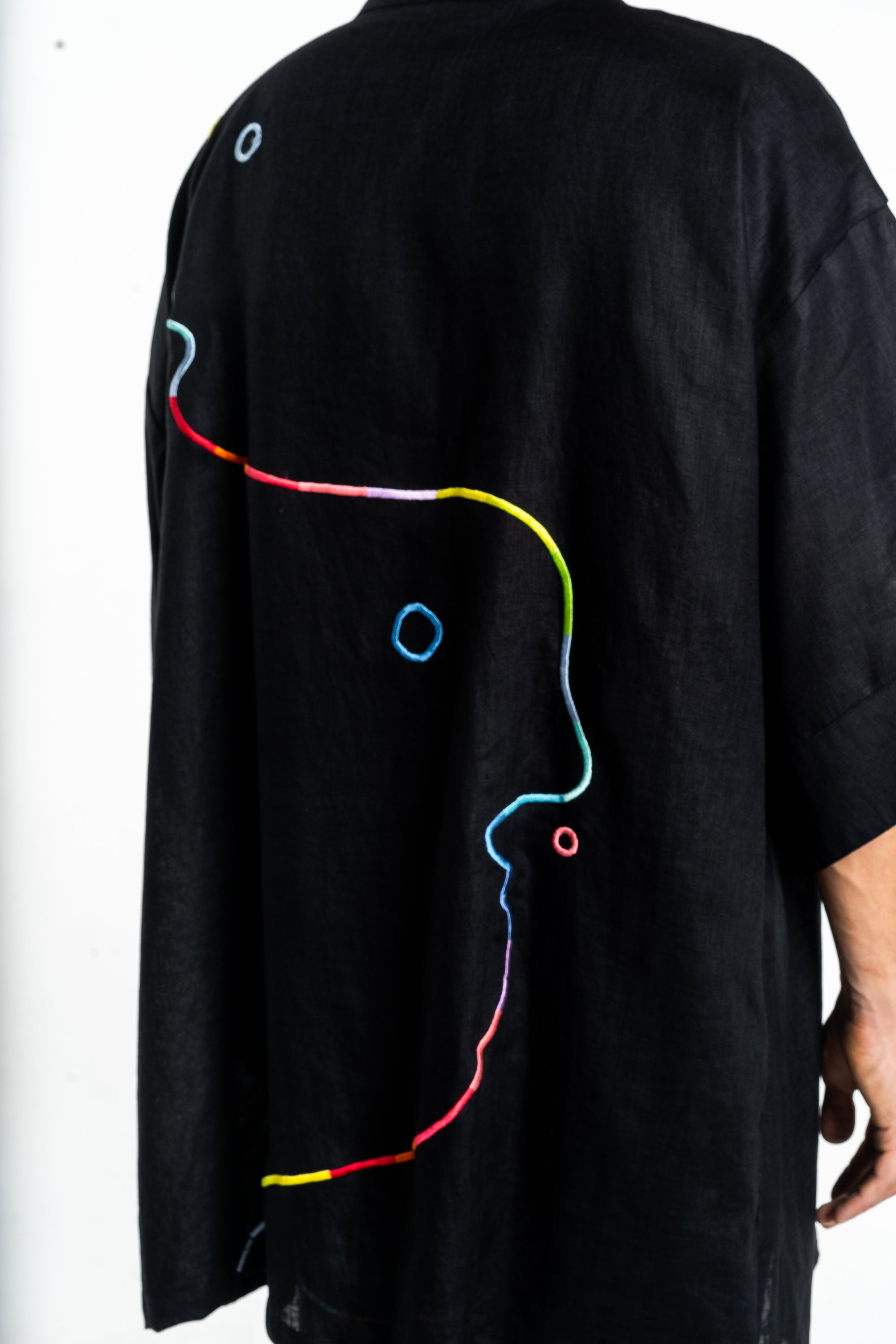 BLACK RAINBOW Modular Unisex Kimono Set