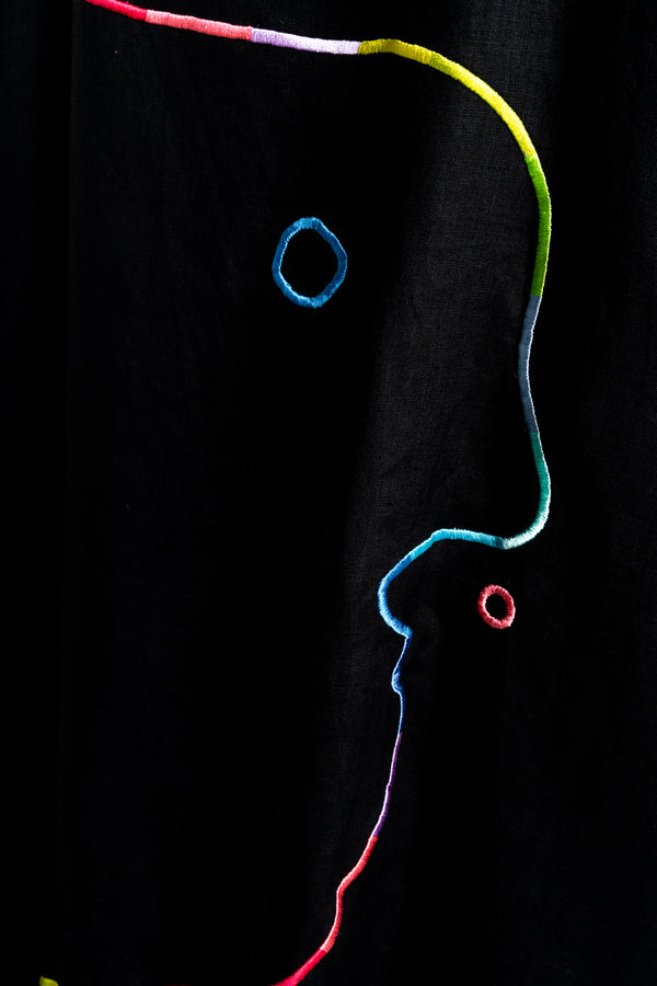 BLACK RAINBOW Modular Unisex Kimono Set