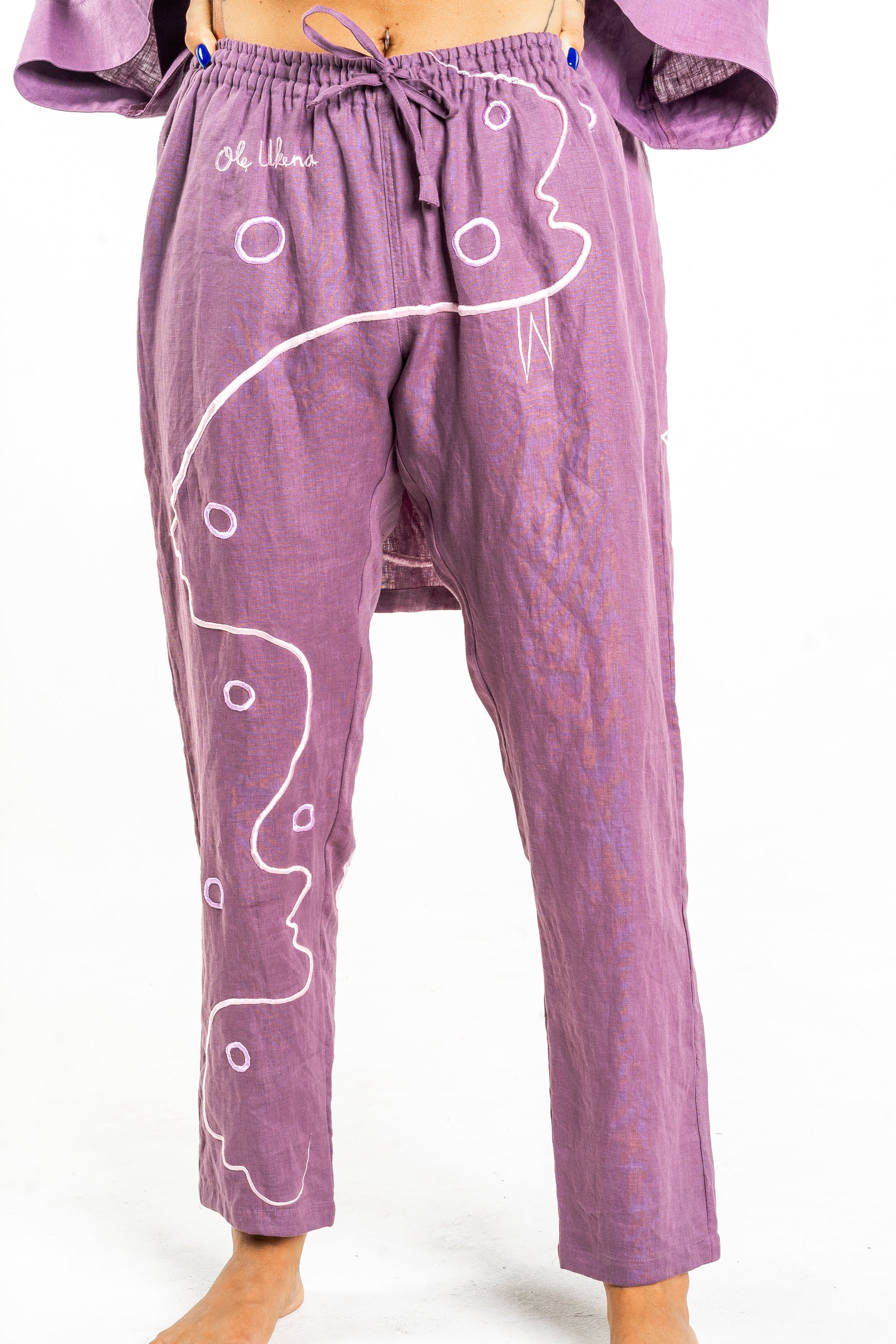 PURPLE VORTEX Modular Unisex Kimono Set