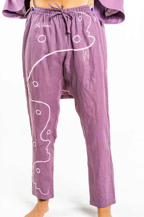 PURPLE VORTEX Modular Unisex Kimono Set