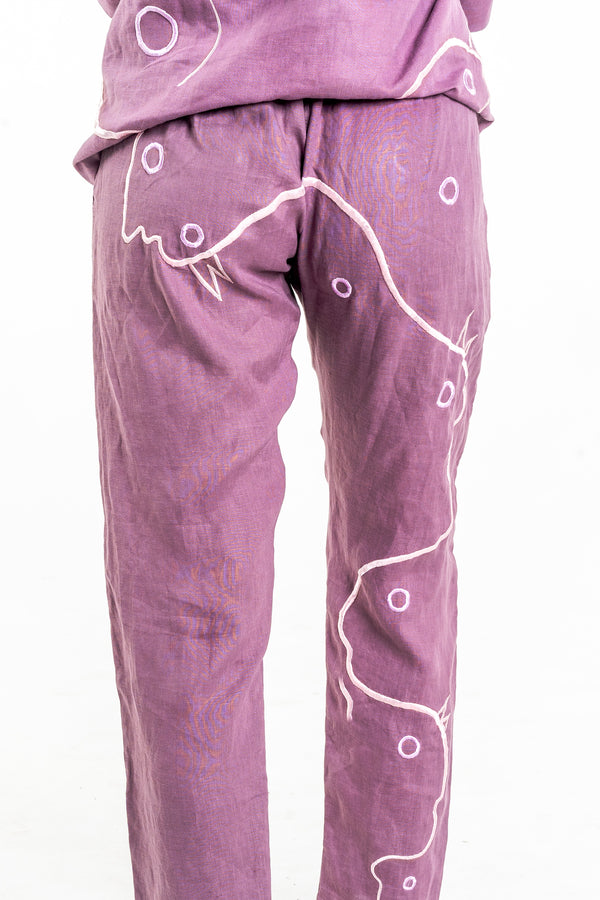 PURPLE VORTEX Modular Unisex Kimono Set