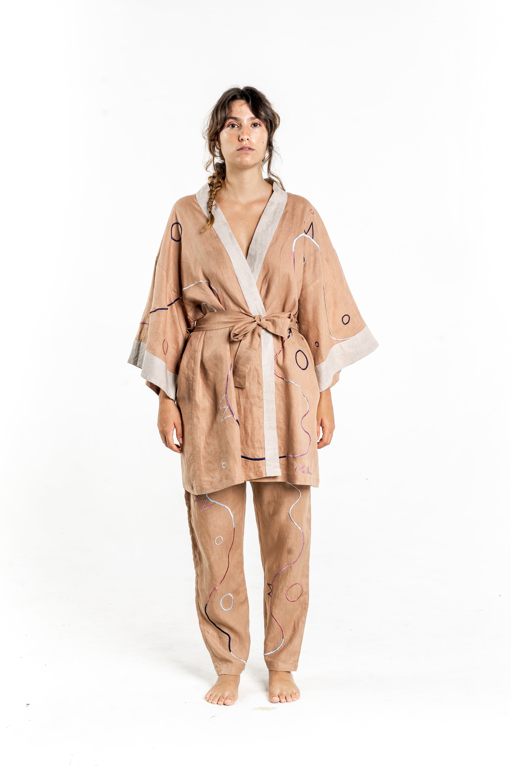 BROWN SUGAR CHICKEN Modular Unisex Kimono Set