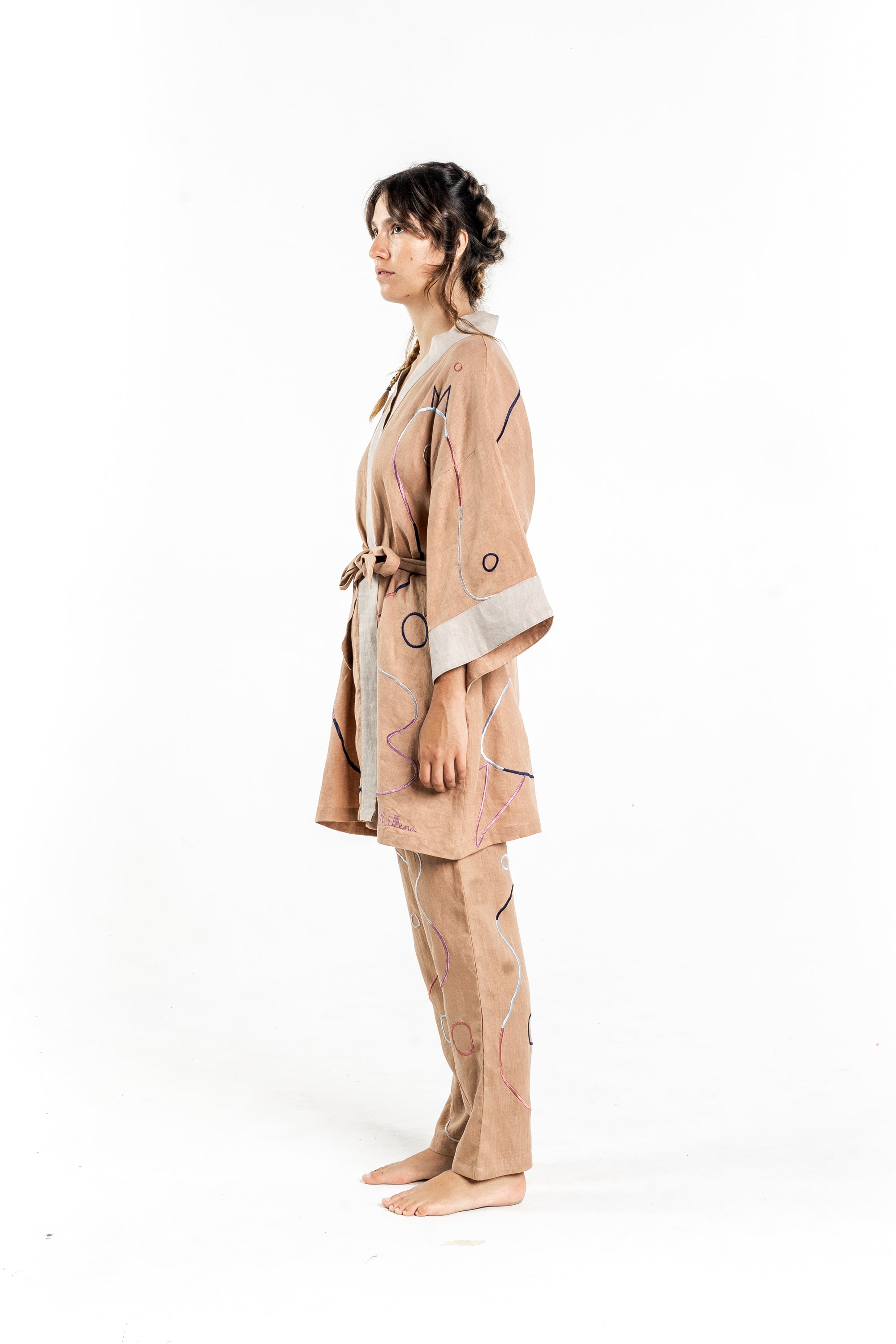 BROWN SUGAR CHICKEN Modular Unisex Kimono Set