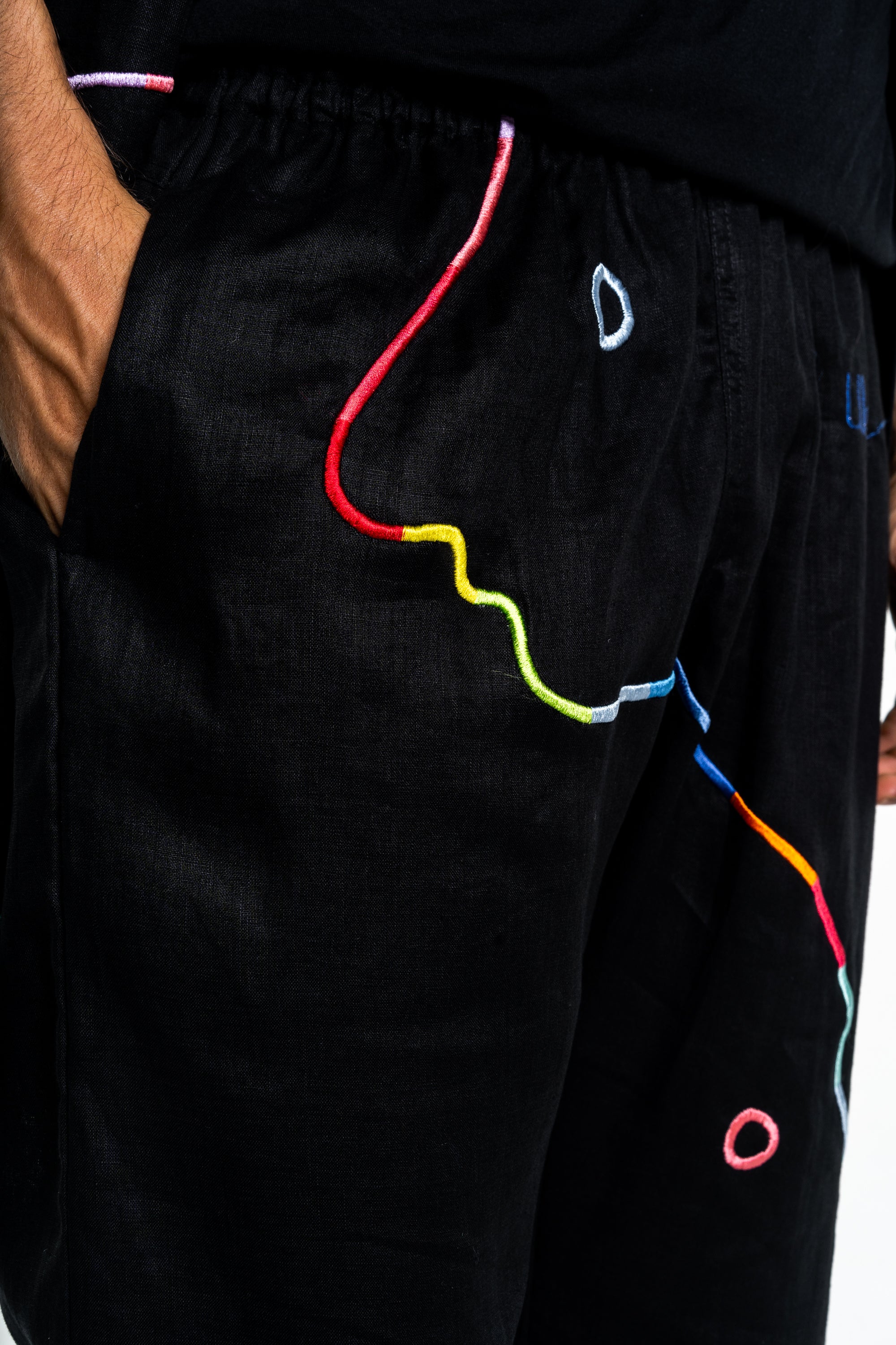 BLACK RAINBOW Modular Unisex Kimono Set