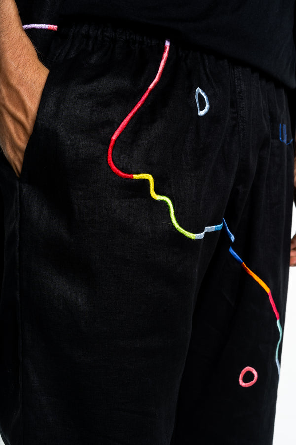 BLACK RAINBOW Modular Unisex Kimono Set