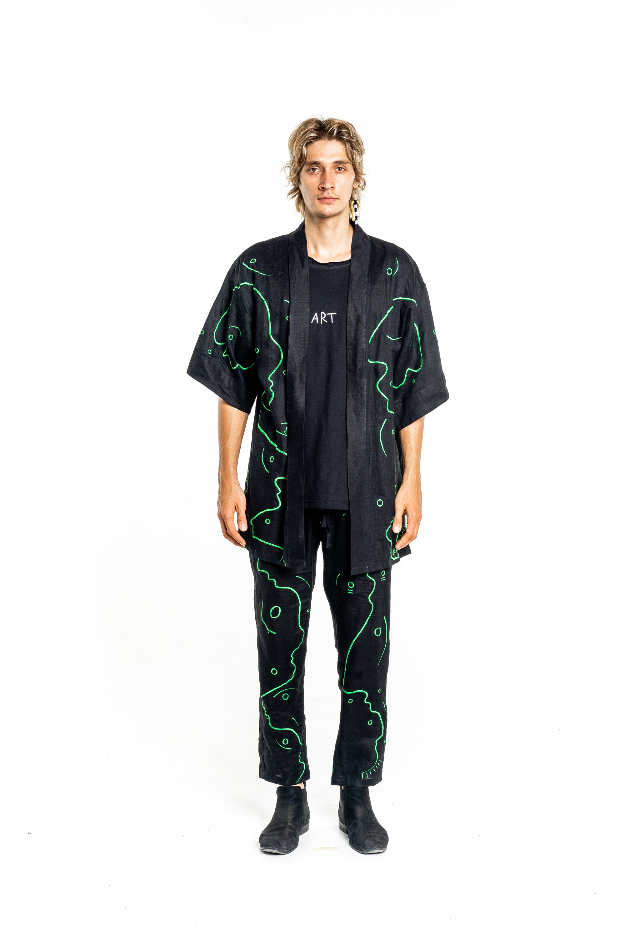 HIDDEN JUNGLE TRACK Modular Unisex Kimono Set