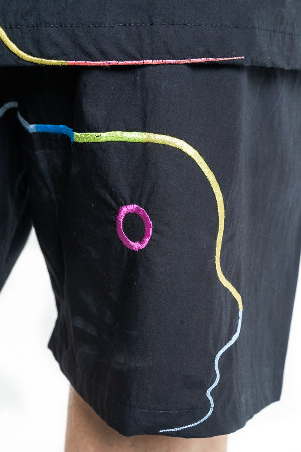 BLACK RAINBOW Modular Unisex Kimono Set