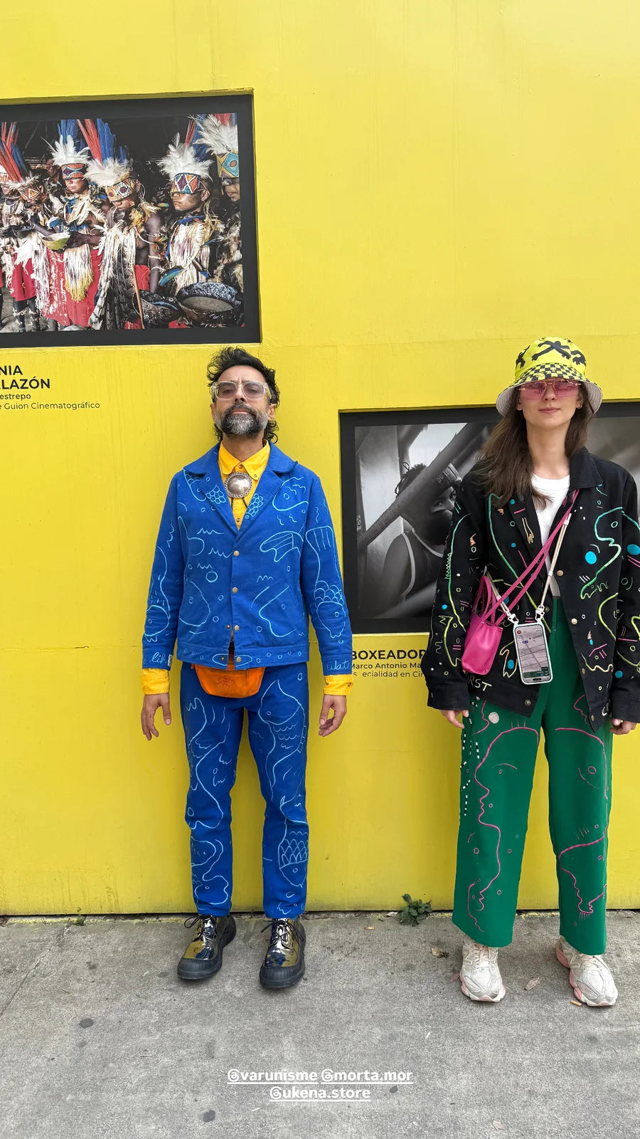 Varun and Morta wearing UKENA in Mexico City