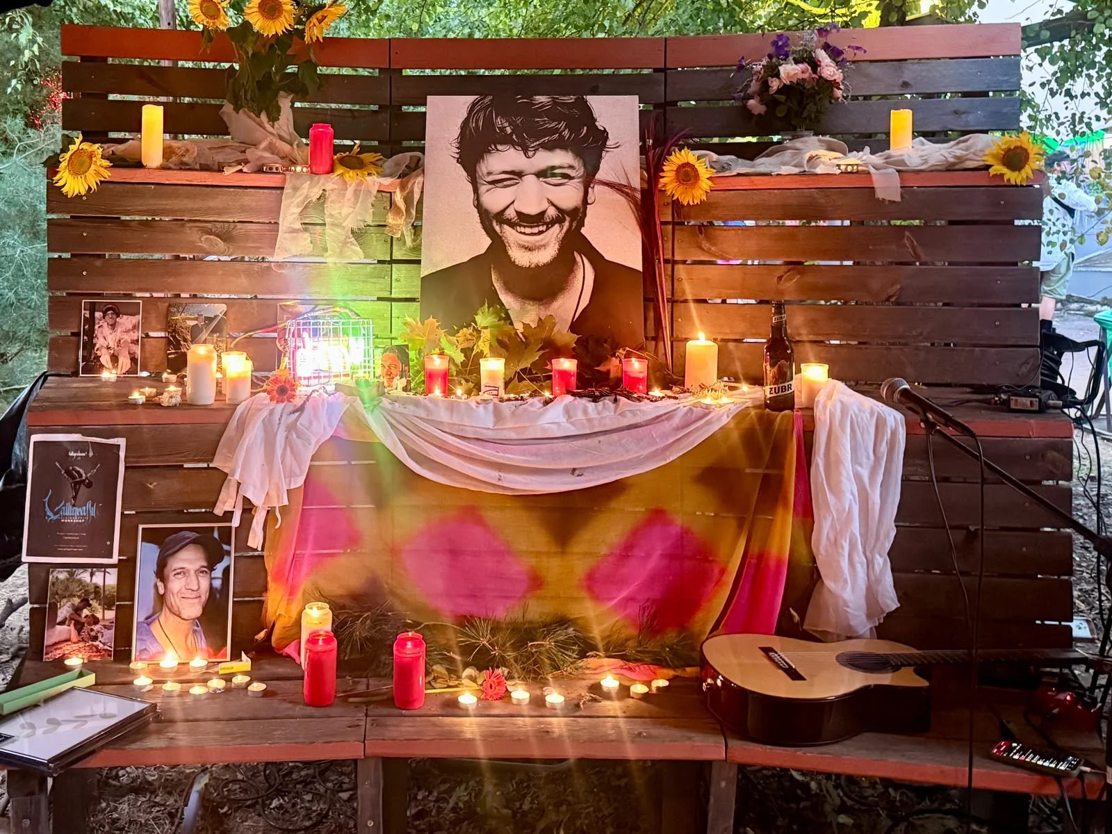 The memorial altar for Nico Stojan at Garbicz